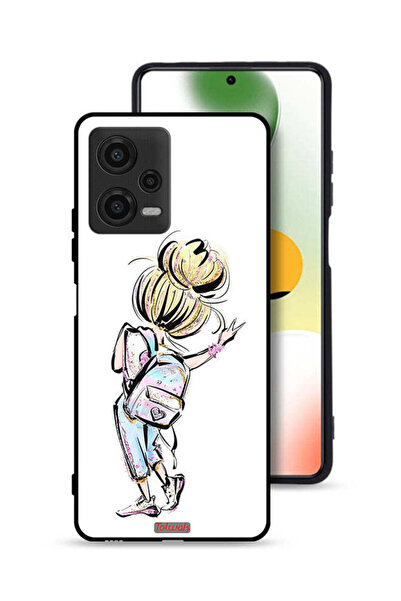 Tolwak غطاء حماية شاومي بوكو X5 بتصميم فتاة العودة إلى المدرسة