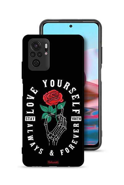 Tolwak Xiaomi Redmi Note 10S Protective Case Cover Love Yourself Always