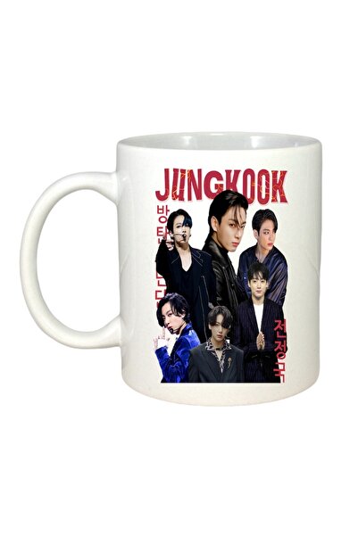 INOVATIX Εξατομικευμένη Λευκή Κούπα, Jungkook 5 Ζωνών, Λευκή Λαβή και Εσωτερι...