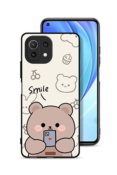 Tolwak غطاء حماية لهاتف شاومي مي 11 لايت برسومات الدب المبتسم