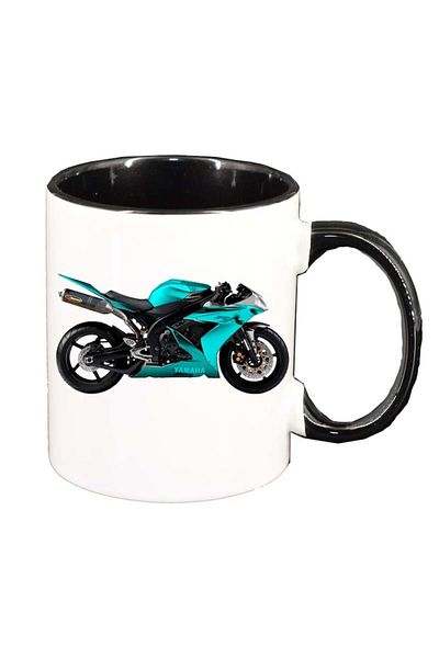 INOVATIX Personalized white mug, Motor, black interior, D59, INOVATIX®. 330ml