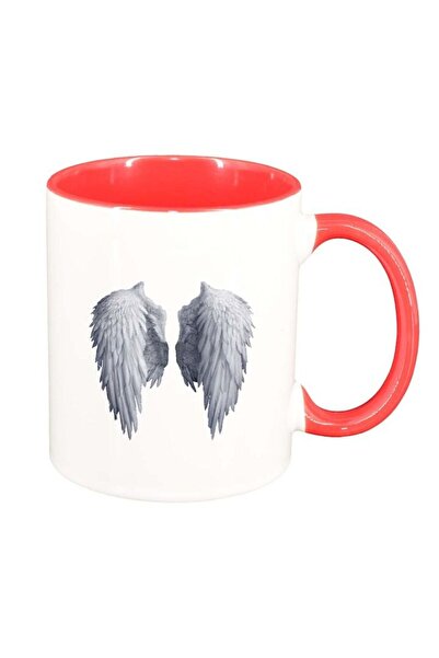 INOVATIX Cana alba personalizata, Inger, interior rosu, D238, INOVATIX®. 330ml