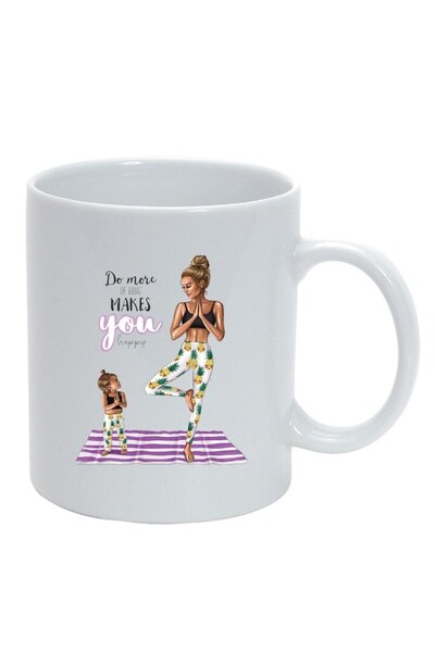 INOVATIX Cana alba personalizata, Princess, Mama Copil, Fetita, alb, D1366, I...