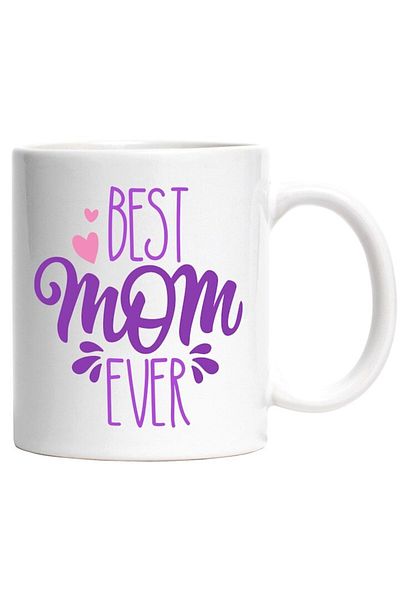 INOVATIX Personalized white mug, in English Best Mom Ever, Parents, Family, Mothers, Women, INOVATIX®. 330ml