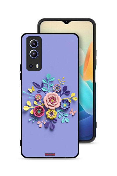Tolwak Vivo iQOO Z3 5G Protective Case Cover Flowers Art
