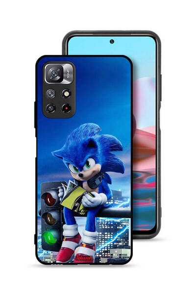 Tolwak غطاء حماية لهاتف شاومي ريدمي نوت 11 4G بطبعة سونيك ريدينج