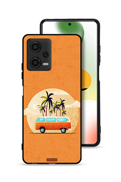 Tolwak غطاء حماية Xiaomi Poco X5 بتصميم حافلة فنية