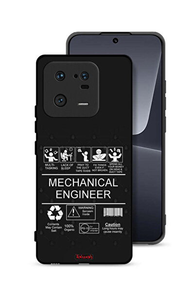 Tolwak غطاء حماية لهاتف شاومي 13 برو، ملصق مهندس ميكانيكي