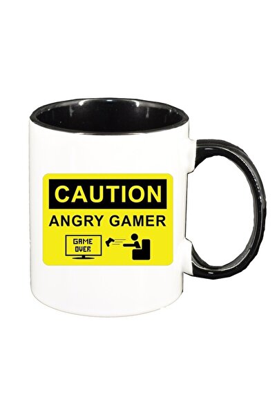 INOVATIX Cana alba personalizata, Gamer, Game Over, interior negru, D1377, IN...