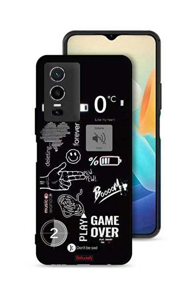 Tolwak غطاء حماية لهاتف Vivo Y76 5G Game Over Pew Pew