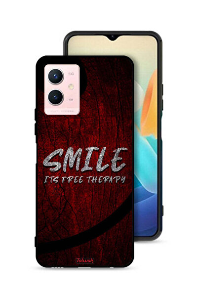 Tolwak Vivo Y33s 5G Protective Case Cover Smile Its Free Therapy