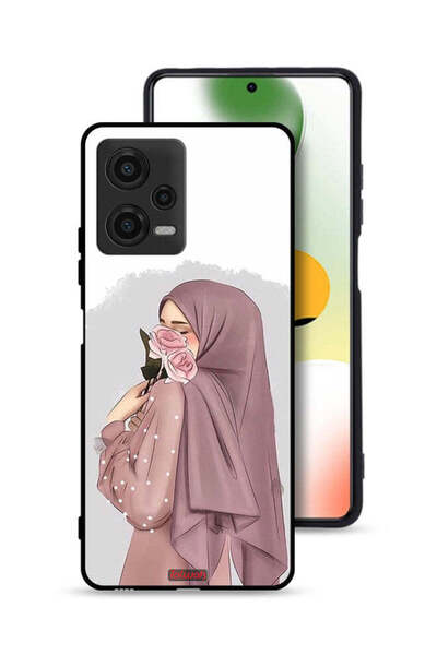 Tolwak غطاء حماية لهاتف شاومي بوكو X5 بتصميم فتاة تحمل ورودًا