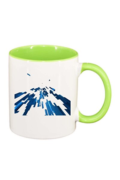 INOVATIX Cana alba personalizata, Forme, interior verde deschis, D303, INOVAT...