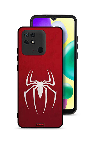 Tolwak غطاء حماية لهاتف شاومي ريدمي 10 سي بتصميم أيقونة العنكبوت