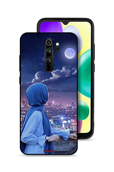 Tolwak Xiaomi Redmi Note 8 Pro Protective Case Cover Looking At Moon Hijab Girl