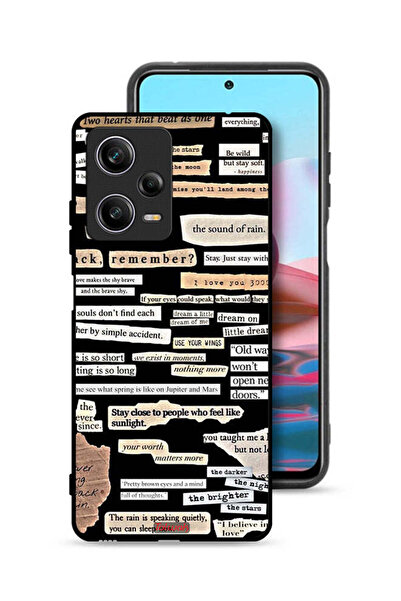 Tolwak غطاء حماية لهاتف شاومي ريدمي نوت 12 برو مع ملصقات اقتباسات