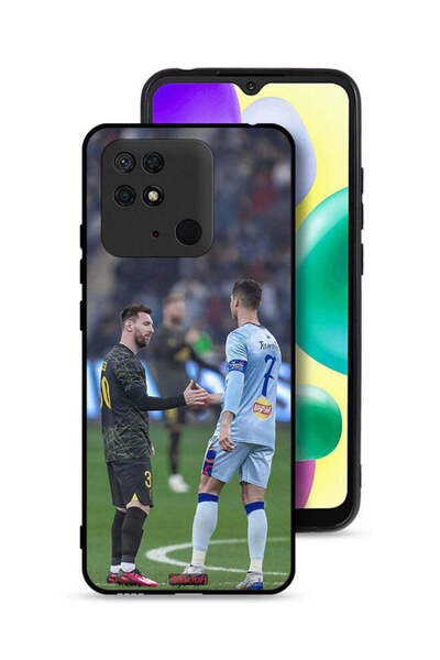 Tolwak غطاء حماية لهاتف شاومي ريدمي 10 سي ميسي ورونالدو