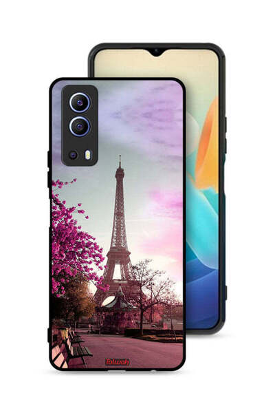 Tolwak غطاء حماية لهاتف Vivo Y72 5G بتصميم برج إيفل