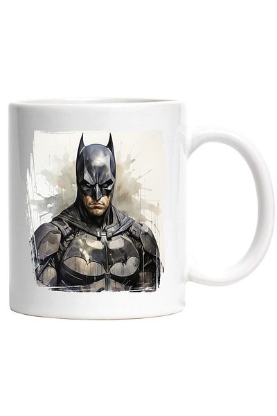 INOVATIX Personalized white mug, Batman, Square, Portrait, Costume, DC, Superhero, INOVATIX®. 330ml