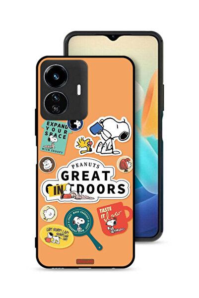 Tolwak غطاء حماية لهاتف Vivo Y77e 5G بملصقات الفول السوداني