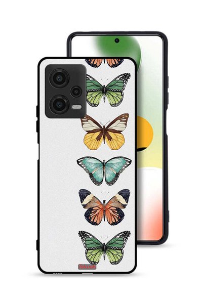 Tolwak غطاء حماية لهاتف Xiaomi Poco X5 بنقشة أربع فراشات