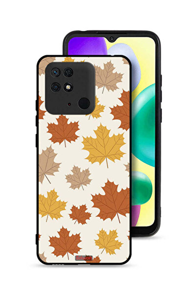 Tolwak غطاء حماية لهاتف شاومي ريدمي 10 سي بنقشة أوراق الخريف