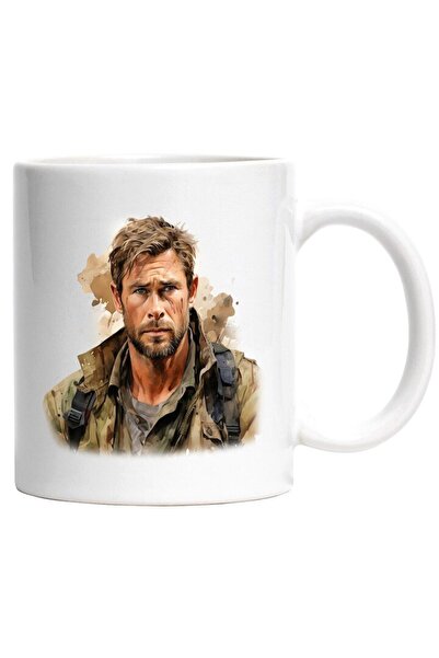 INOVATIX Cana alba personalizata, Chris Hemsworth, Actor Faimos, Filme, Holly...