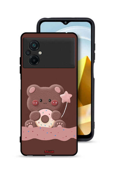 Tolwak غطاء حماية لهاتف شاومي بوكو M5 4G بطبعة دب دونات