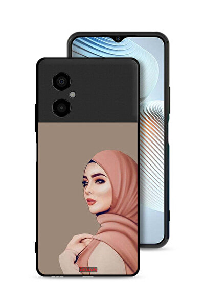 Tolwak Xiaomi Poco M4 5G Protective Case Cover Beautiful Hijab Girl