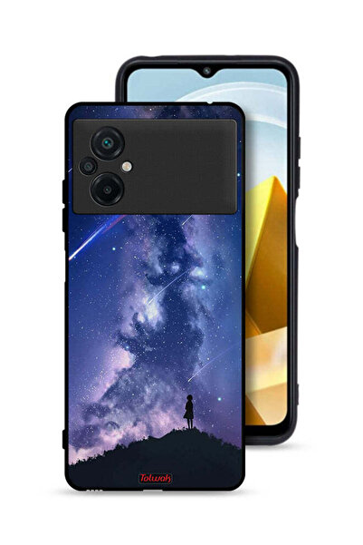 Tolwak غطاء حماية لهاتف Xiaomi Poco M5 4G بنقشة نجوم متحركة