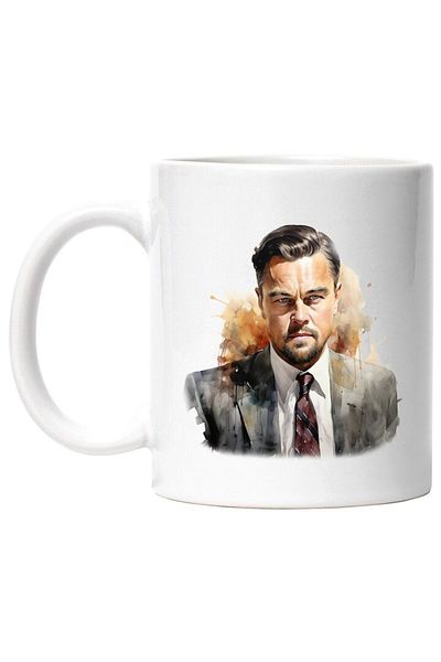 INOVATIX Personalized white mug, Leonardo DiCaprio, Famous Actor, Movie Lovers, INOVATIX®. 330ml