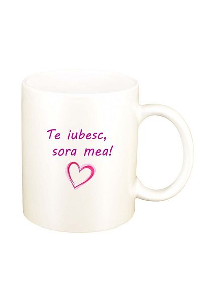 INOVATIX Personalized white mug, I love you..., D1025, INOVATIX®. 330ml