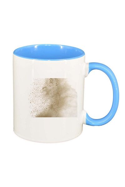 INOVATIX Personalized white mug, Sand, blue interior, D216, INOVATIX®. 330ml