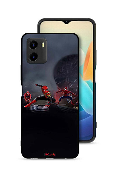 Tolwak Vivo Y15s Protective Case Cover Three Spiders