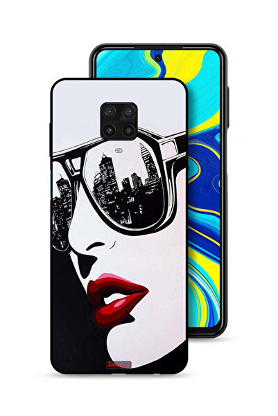 Tolwak غطاء حماية لهاتف شاومي ريدمي نوت 9 برو، وجه فتاة، فن تجريدي