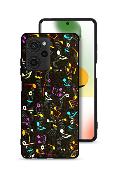 Tolwak غطاء حماية لهاتف Xiaomi Poco X5 Pro بنمط قماش موسيقي