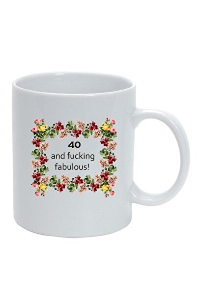 INOVATIX Персонализирана бяла чаша, Цветя, Аз съм страхотна, бяла, D1059, INO...