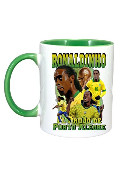 INOVATIX Cana Alba Personalizată, Ronaldinho Brazilia, Păstrează-ți Interioru...