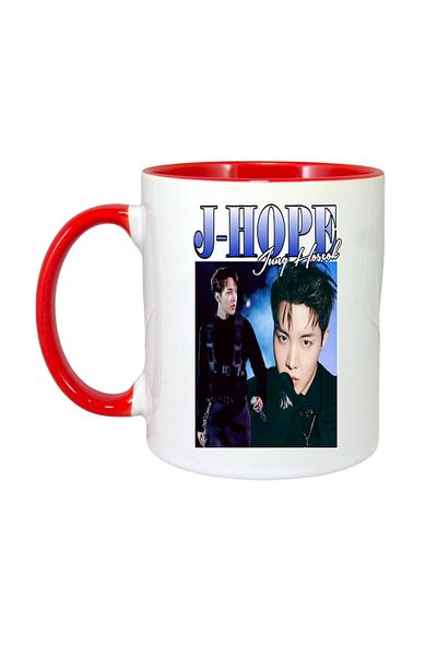 INOVATIX Personalized White Mug, Jaehyun Band, Red Handle and Interior, ®. 330ml