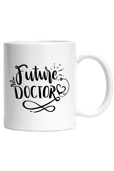 INOVATIX Personalized white mug, Future doctor - future doctor saves lives, INOVATIX®. 330ml