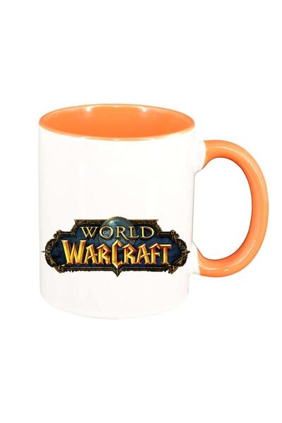 INOVATIX Cana alba personalizata, WoW, interior portocaliu, D141, INOVATIX®. ...