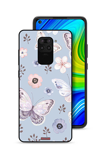 Tolwak غطاء حماية لهاتف شاومي ريدمي نوت 9 بنقشة الفراشات والزهور