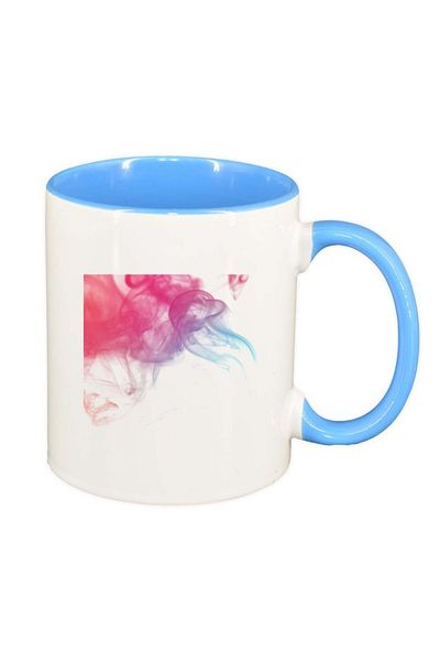 INOVATIX Personalized white mug, Colour, blue interior, D273, INOVATIX®. 330ml