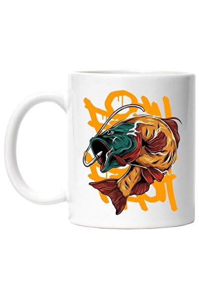 INOVATIX Cana alba personalizata, Peste, Ac, Pescuit, Graffiti, INOVATIX®. 330ml