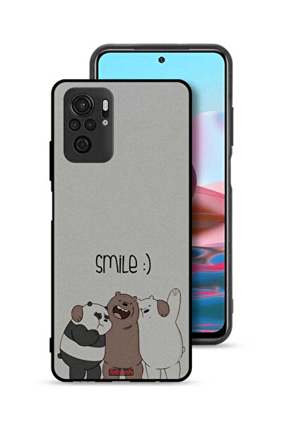 Tolwak Xiaomi Redmi Note 10 4G Protective Case Cover Friends Smile