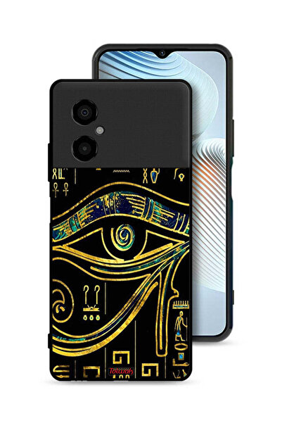 Tolwak غطاء حماية لهاتف Xiaomi Poco M4 5G بتصميم عين فنية