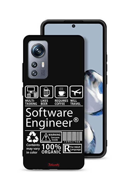 Tolwak غطاء حماية لهاتف Xiaomi 12S - ملصق مهندس برمجيات