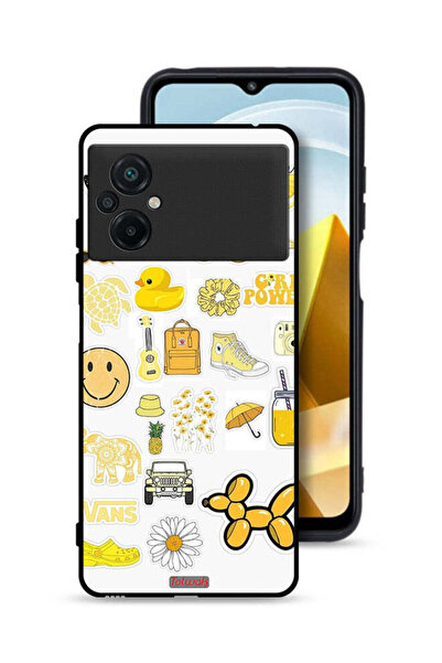 Tolwak Xiaomi Poco M5 4G Protective Case Cover Girly Tags