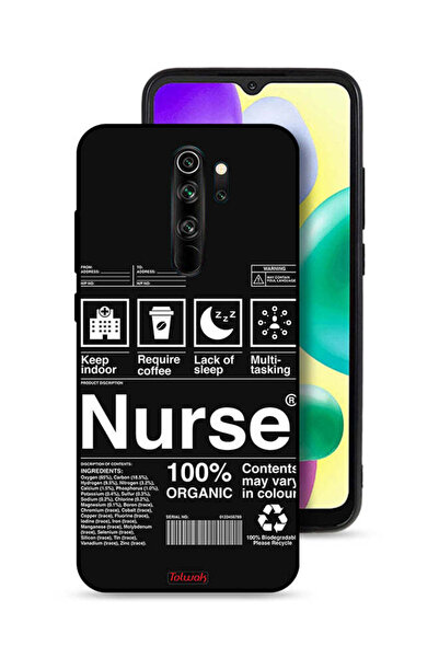 Tolwak غطاء حماية لهاتف شاومي ريدمي نوت 8 برو - ملصق ممرضة