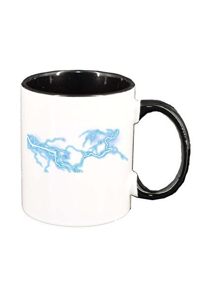 INOVATIX Cana alba personalizata, Thunder, interior negru, D228, INOVATIX®. 330ml